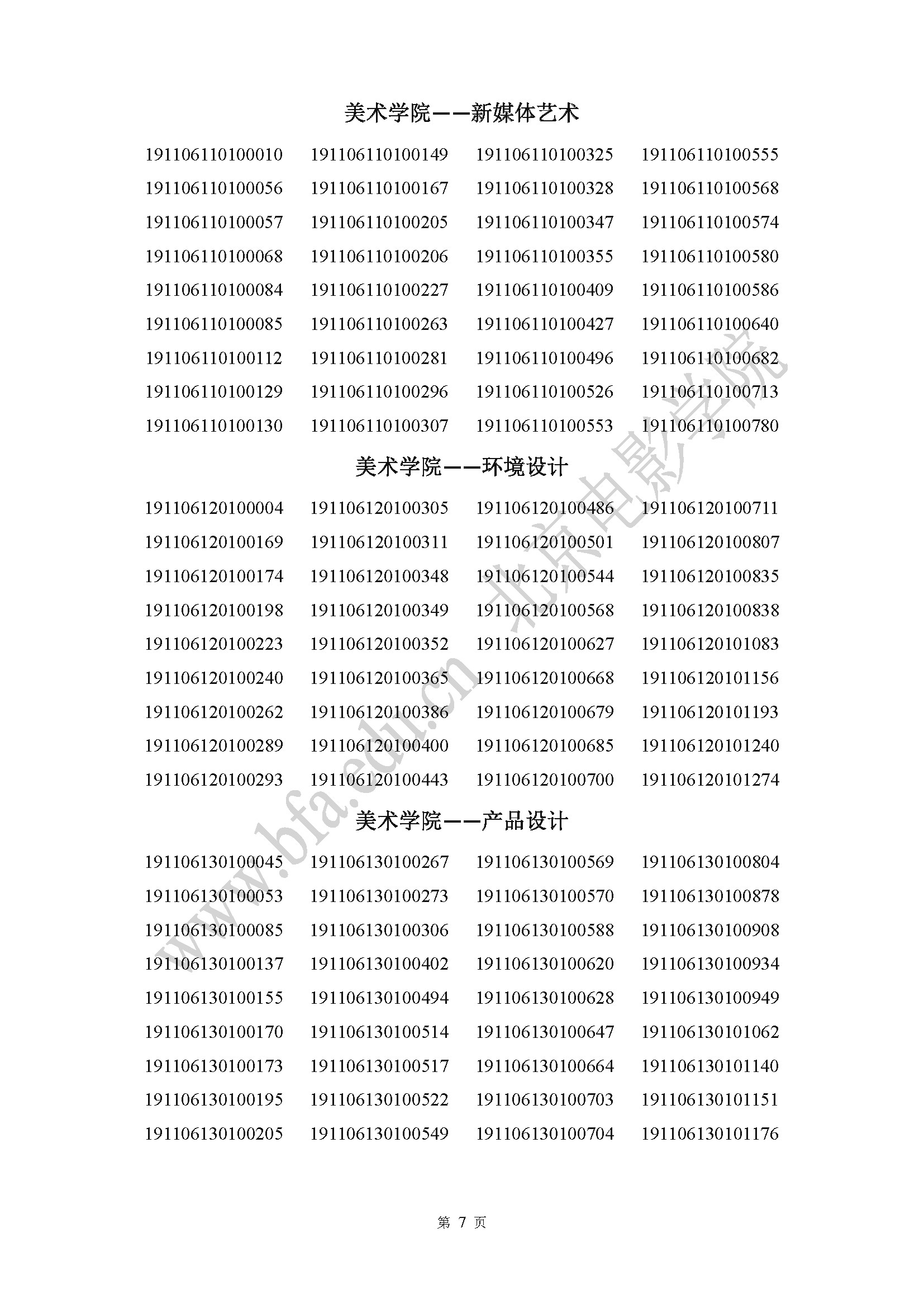 2019北电成绩北传取得全国第3第5第7名